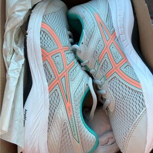 ASICS Women's Gel-Contend 6 Shoes - White and Teal